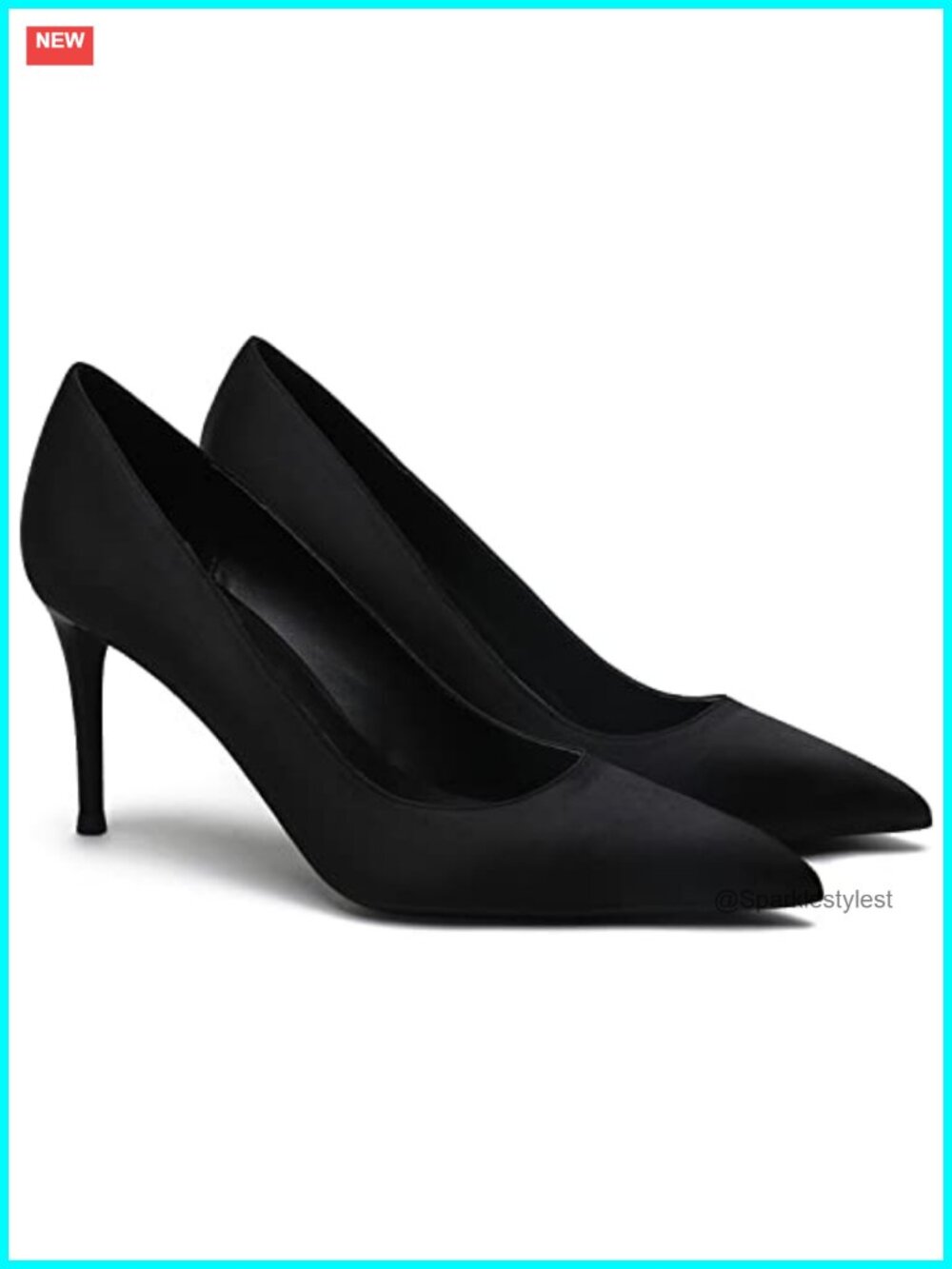 Women Satin Pointed Toe Stiletto High Heel Pumps Office Wedding